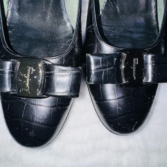 Salvatore Ferragamo Black Flats & Loafers - Picture 4 of 13